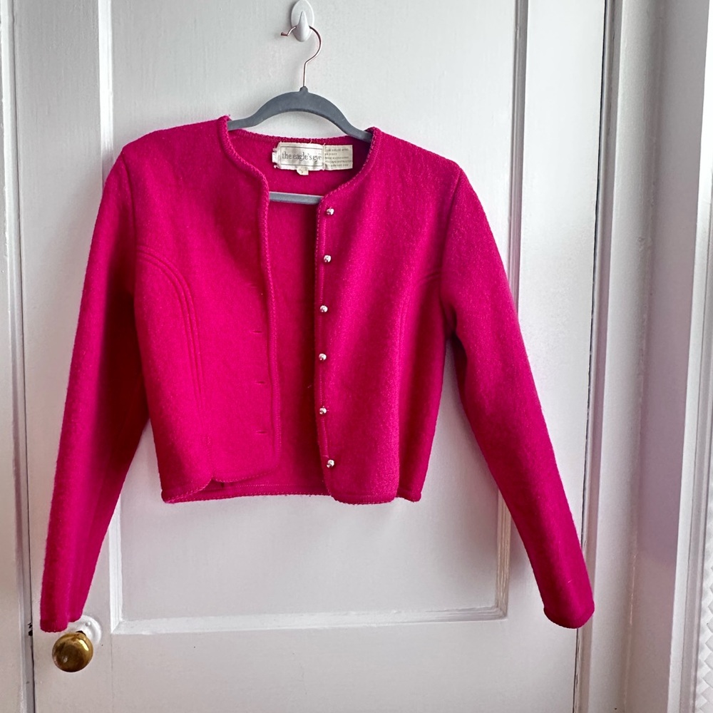 100% Wool Vintage Fuchsia Blazer